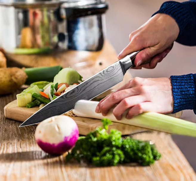 Premium Damascus Kitchen Knife Set