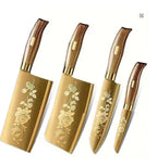 Piece Titanium-Coated Kitchen Knife Set