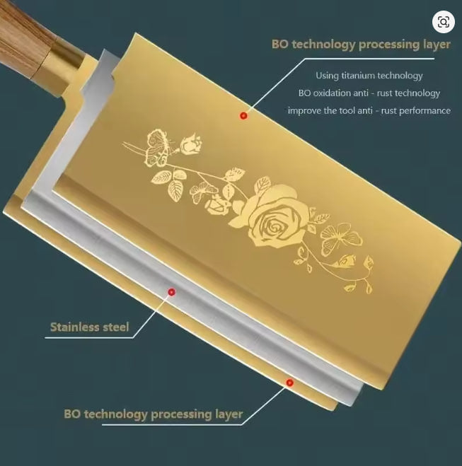 Piece Titanium-Coated Kitchen Knife Set