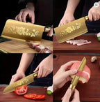 Piece Titanium-Coated Kitchen Knife Set