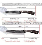 8PCS Professional Kitchen Chef Knife Set Stainless Steel Forged for Cooking Meat Vegetable Fish Utility Cutting
