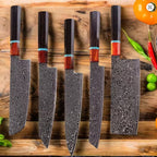 Damascus Steel Japanese Chef Knife Kitchen Meat Cleaver Sushi Fish Vegetable Cutter Nakiri Slicing Cooking Tools