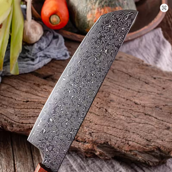 Damascus Steel Japanese Chef Knife Kitchen Meat Cleaver Sushi Fish Vegetable Cutter Nakiri Slicing Cooking Tools