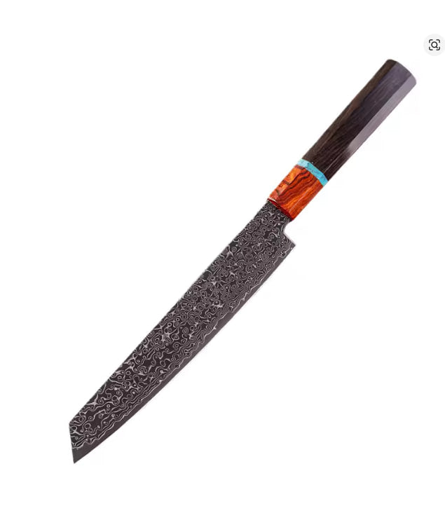 Damascus Steel Japanese Chef Knife Kitchen Meat Cleaver Sushi Fish Vegetable Cutter Nakiri Slicing Cooking Tools