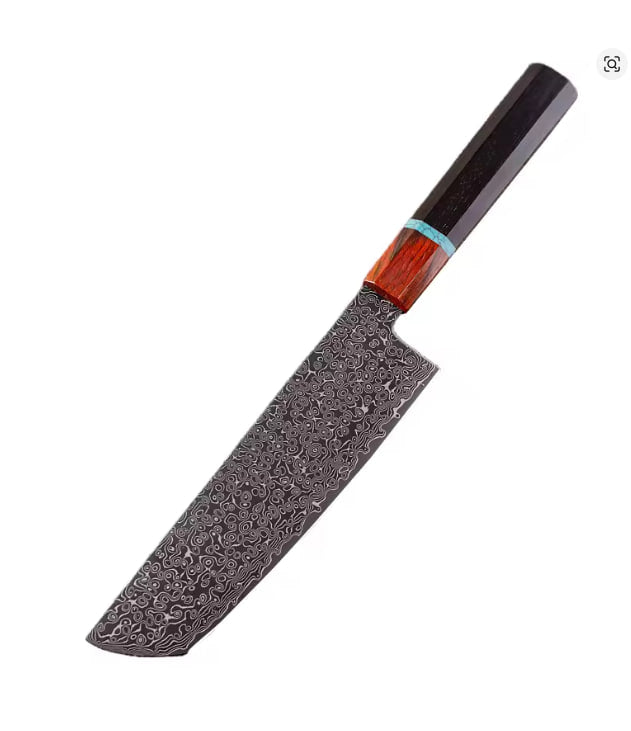 Damascus Steel Japanese Chef Knife Kitchen Meat Cleaver Sushi Fish Vegetable Cutter Nakiri Slicing Cooking Tools